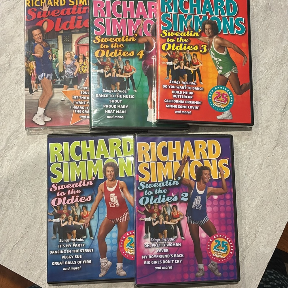 New  Richard Simmons Oldies DVD Set